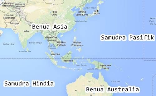 Indonesia diapit oleh dua samudra yaitu samudra